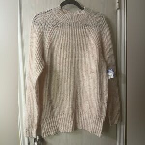 🛍️NWT Arizona Co Medium Beige with Sprinkle Knit Sweater